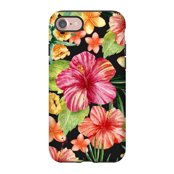 iPhone 7 StrongFit Watercolor summer flowers 11 by Bledi