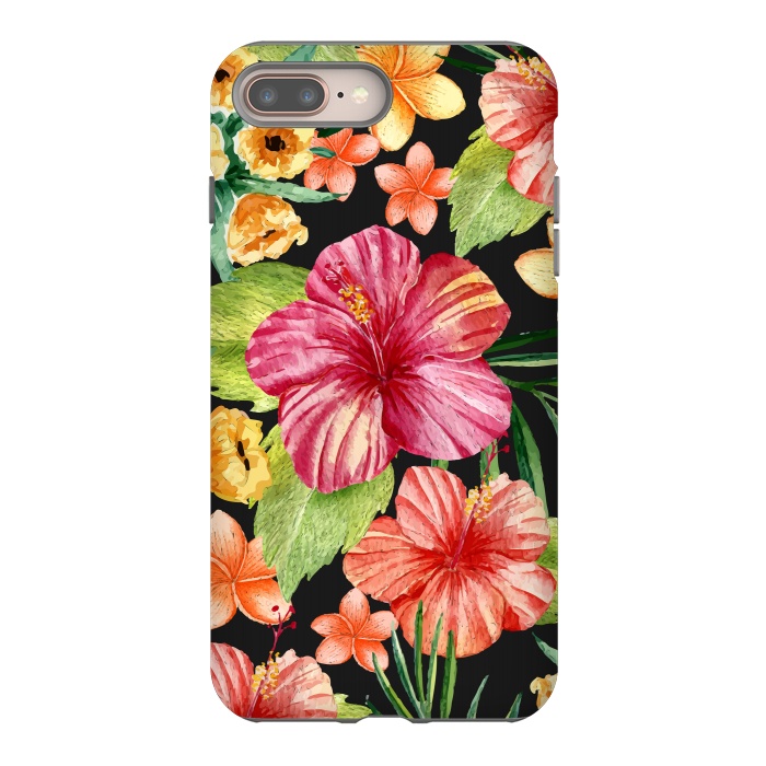 iPhone 7 plus StrongFit Watercolor summer flowers 11 by Bledi