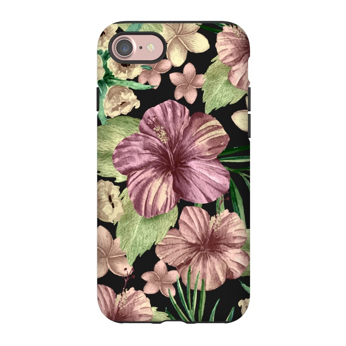 iPhone 7 StrongFit Watercolor summer flowers 15 by Bledi
