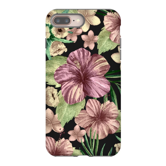 iPhone 7 plus StrongFit Watercolor summer flowers 15 by Bledi