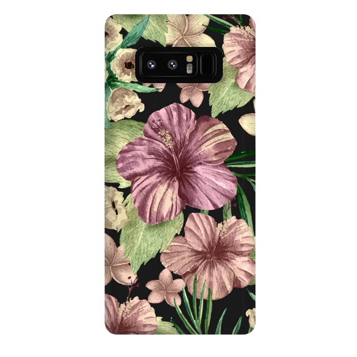 Galaxy Note 8 StrongFit Watercolor summer flowers 15 by Bledi