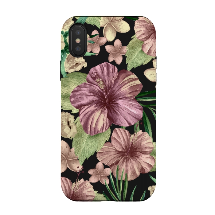 iPhone Xs / X StrongFit Watercolor summer flowers 15 by Bledi