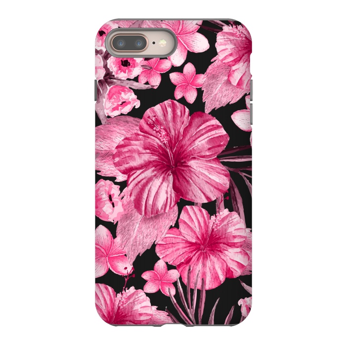 iPhone 7 plus StrongFit Watercolor summer flowers 16 by Bledi