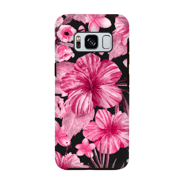 Galaxy S8 StrongFit Watercolor summer flowers 16 by Bledi