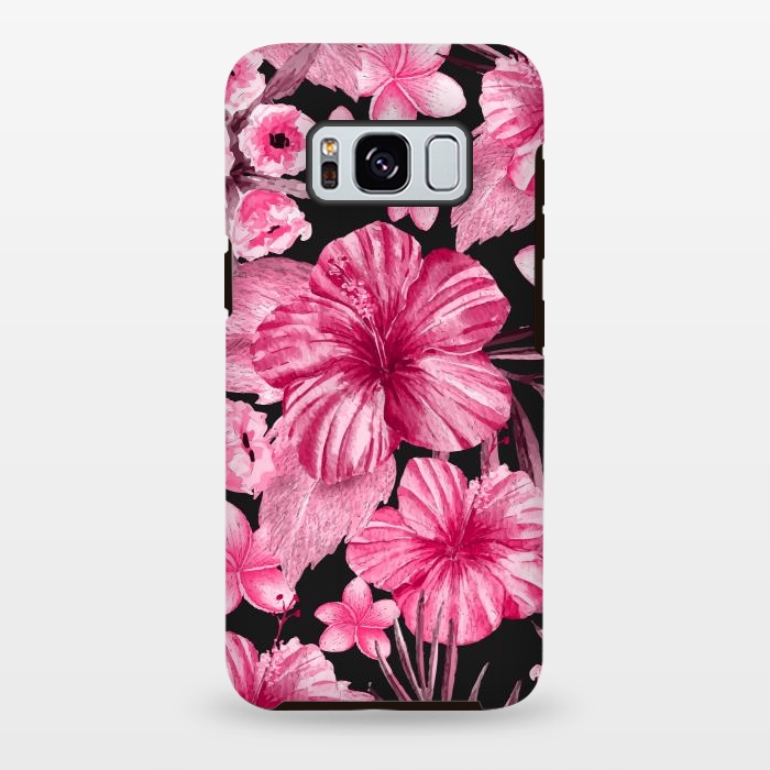 Galaxy S8 plus StrongFit Watercolor summer flowers 16 by Bledi