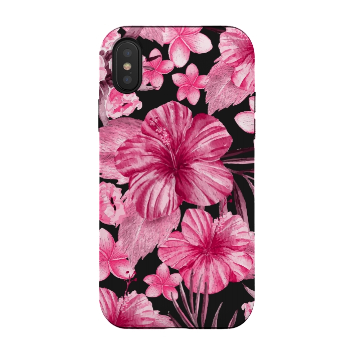 iPhone Xs / X StrongFit Watercolor summer flowers 16 by Bledi