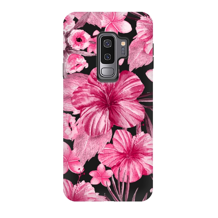 Galaxy S9 plus StrongFit Watercolor summer flowers 16 by Bledi
