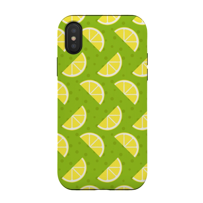 iPhone Xs / X StrongFit Lemon Pattern by Bledi