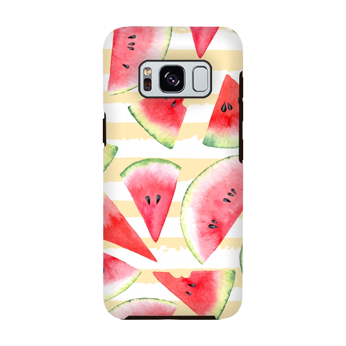 Galaxy S8 StrongFit Watercolour Watermelon by Bledi