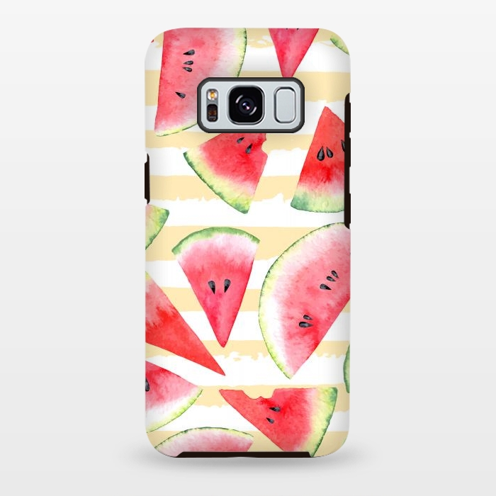 Galaxy S8 plus StrongFit Watercolour Watermelon by Bledi