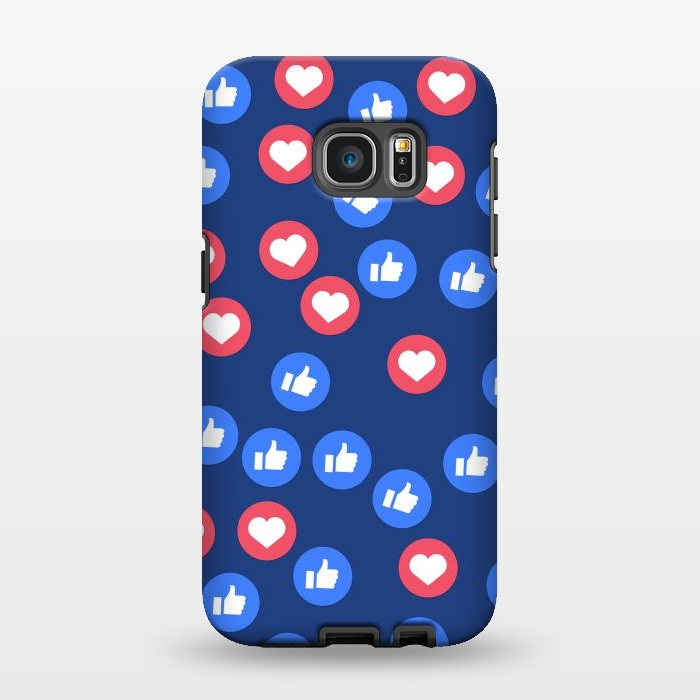 Galaxy S7 EDGE StrongFit Social media icons by Bledi