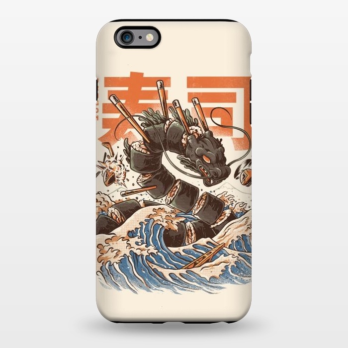 iPhone 6/6s plus StrongFit Great Sushi Dragon  by Ilustrata