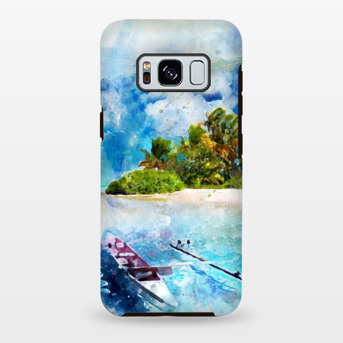 Galaxy S8 plus StrongFit Boat at Island by Creativeaxle