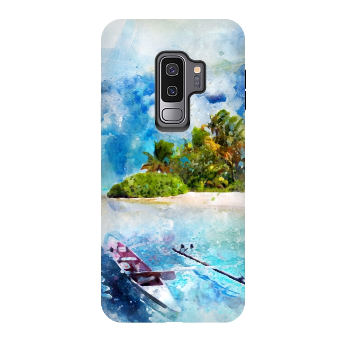 Galaxy S9 plus StrongFit Boat at Island by Creativeaxle