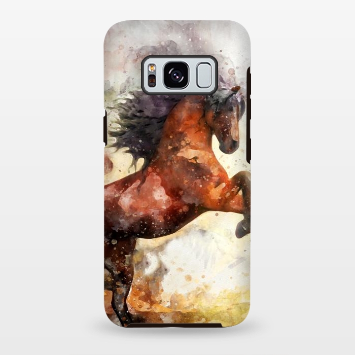 Galaxy S8 plus StrongFit Excited Horse by Creativeaxle