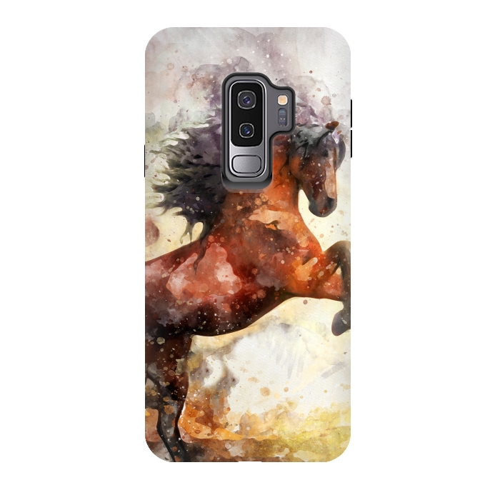 Galaxy S9 plus StrongFit Excited Horse by Creativeaxle