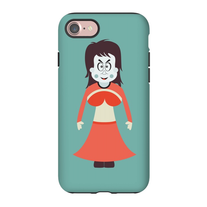 iPhone 7 StrongFit old woman cartoon by TMSarts