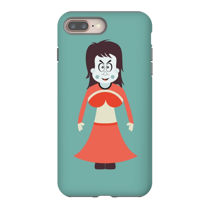 iPhone 7 plus StrongFit old woman cartoon by TMSarts
