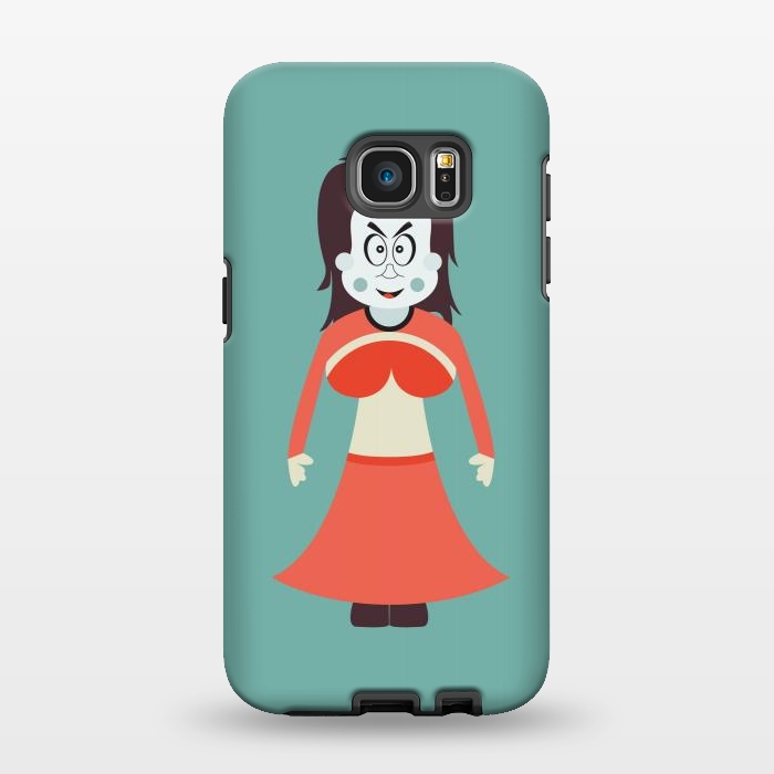 Galaxy S7 EDGE StrongFit old woman cartoon by TMSarts