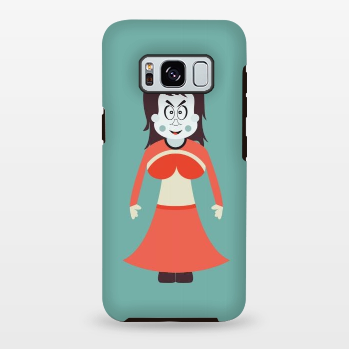 Galaxy S8 plus StrongFit old woman cartoon by TMSarts