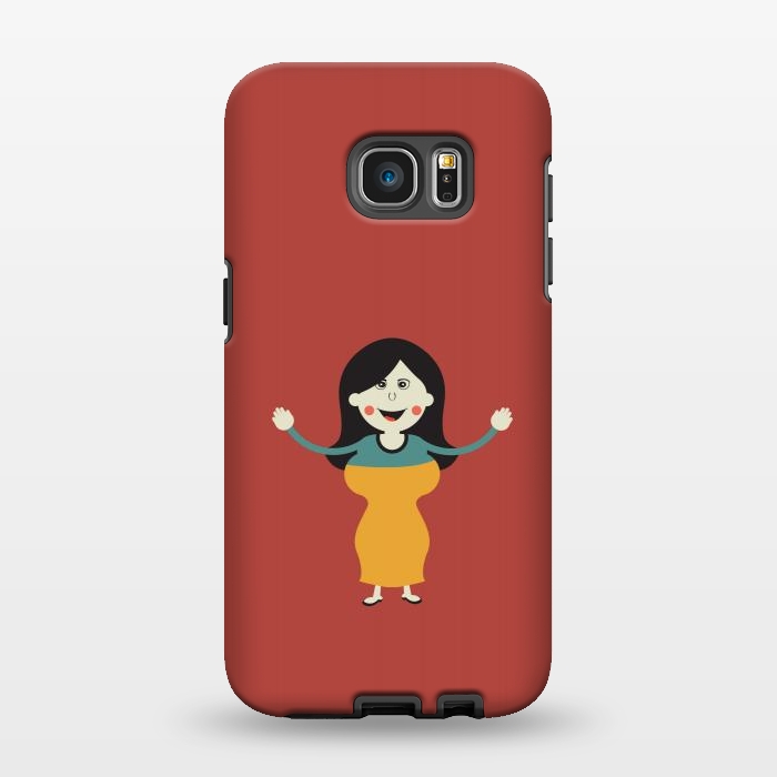Galaxy S7 EDGE StrongFit happy old lady by TMSarts