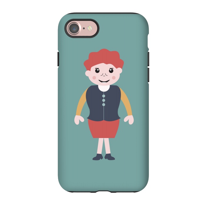 iPhone 7 StrongFit vintage school girl by TMSarts