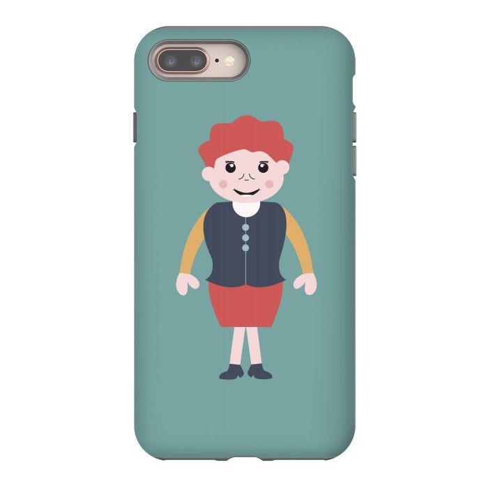 iPhone 7 plus StrongFit vintage school girl by TMSarts