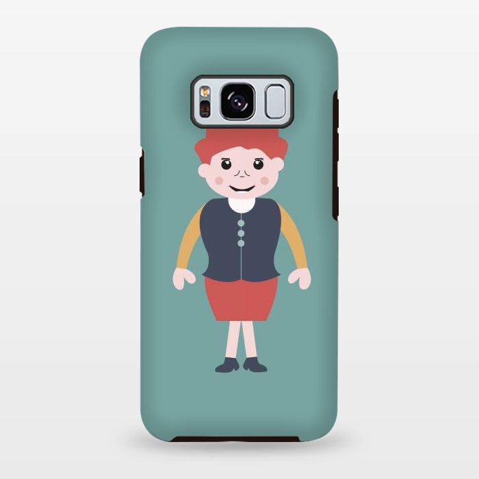 Galaxy S8 plus StrongFit vintage school girl by TMSarts