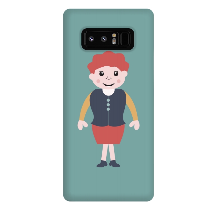Galaxy Note 8 StrongFit vintage school girl by TMSarts