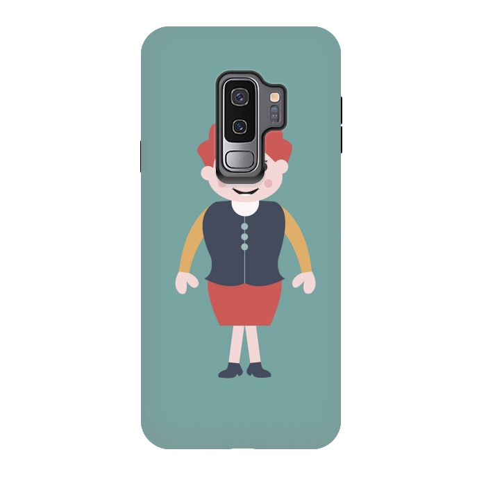Galaxy S9 plus StrongFit vintage school girl by TMSarts