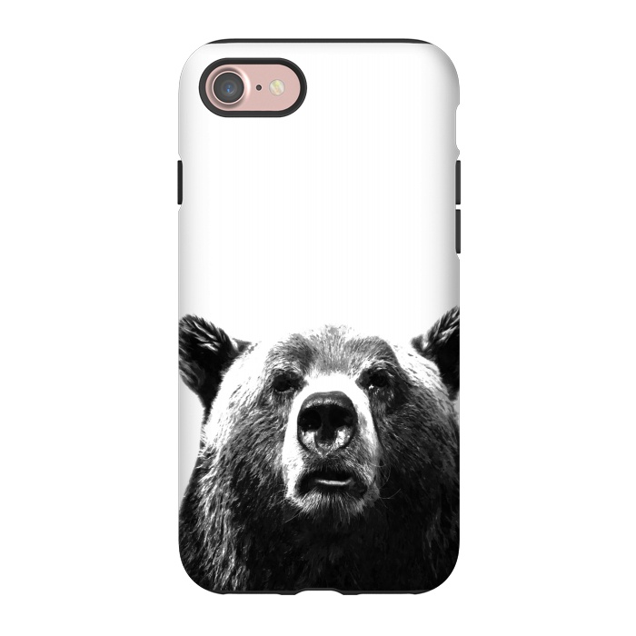 iPhone 7 StrongFit Black and White Bear by Alemi