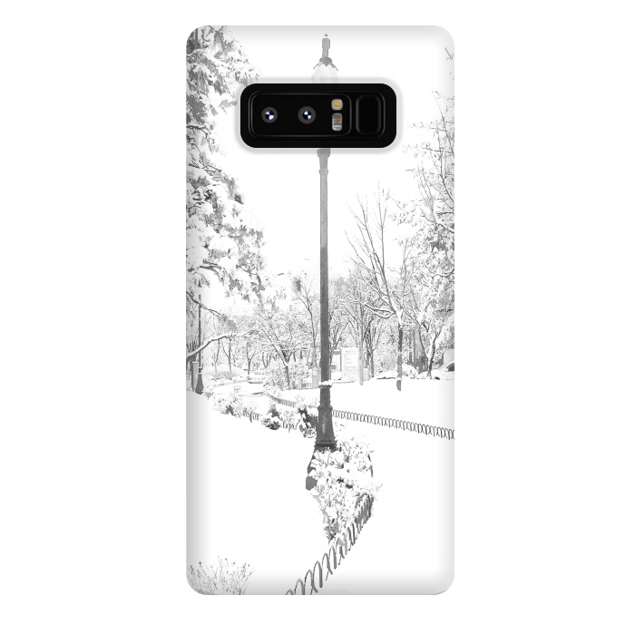 Galaxy Note 8 StrongFit Winter Snow City by Alemi