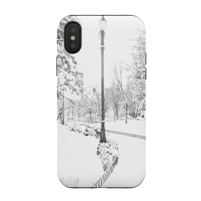 iPhone Xs / X StrongFit Winter Snow City by Alemi