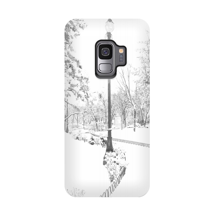 Galaxy S9 StrongFit Winter Snow City by Alemi
