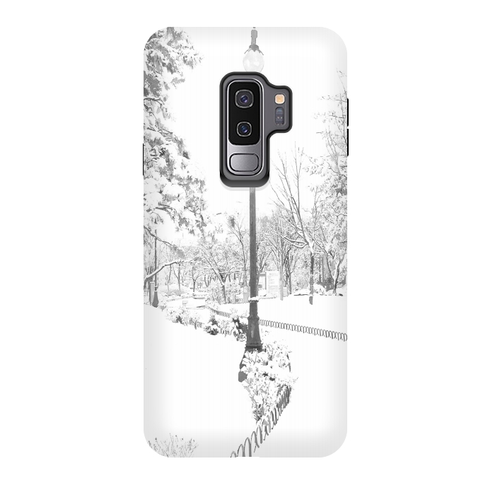 Galaxy S9 plus StrongFit Winter Snow City by Alemi