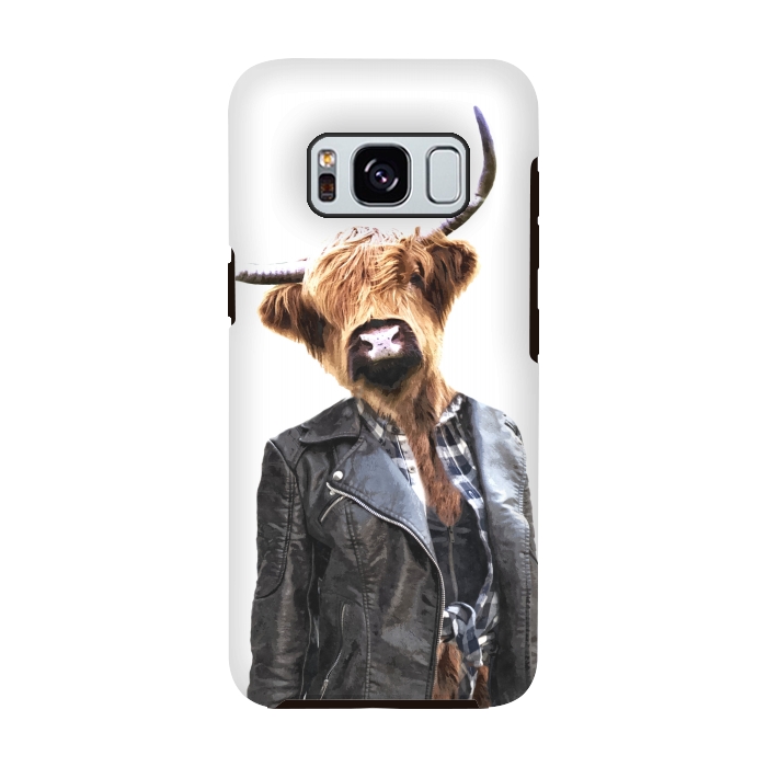 Galaxy S8 StrongFit Cow Girl by Alemi