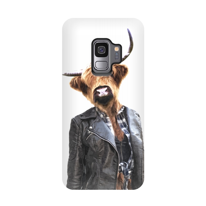 Galaxy S9 StrongFit Cow Girl by Alemi