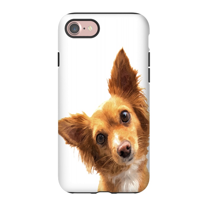 iPhone 7 StrongFit Curios Dog Portrait by Alemi