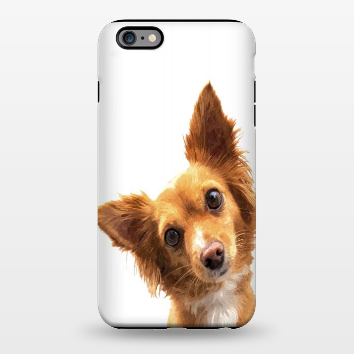 iPhone 6/6s plus StrongFit Curios Dog Portrait by Alemi