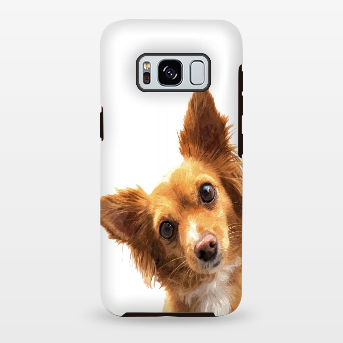 Galaxy S8 plus StrongFit Curios Dog Portrait by Alemi