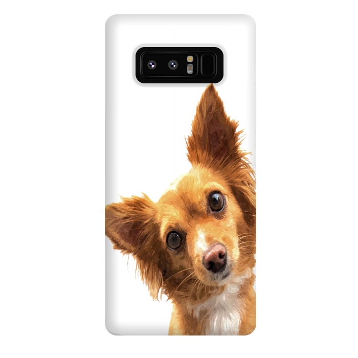 Galaxy Note 8 StrongFit Curios Dog Portrait by Alemi