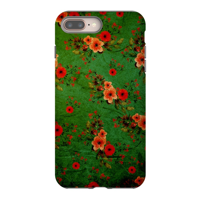 iPhone 7 plus StrongFit Vintage Flowers by Rossy Villarreal