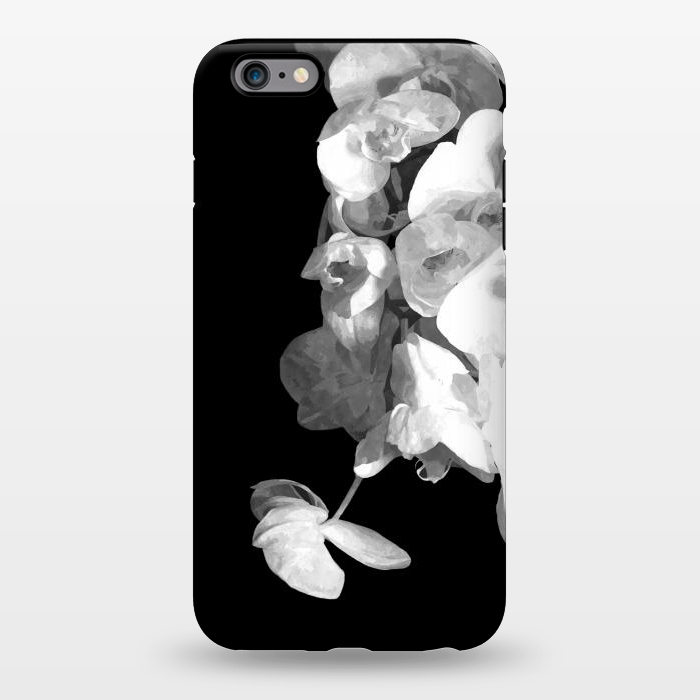 iPhone 6/6s plus StrongFit White Orchids Black Background by Alemi