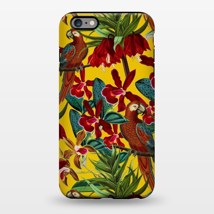iPhone 6/6s plus StrongFit Parrots in tropical flower jungle by  Utart