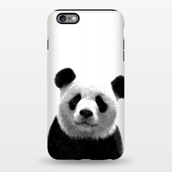 iPhone 6/6s plus StrongFit Black and White Panda Portrait by Alemi