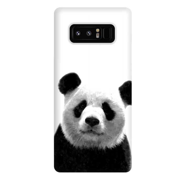 Galaxy Note 8 StrongFit Black and White Panda Portrait by Alemi