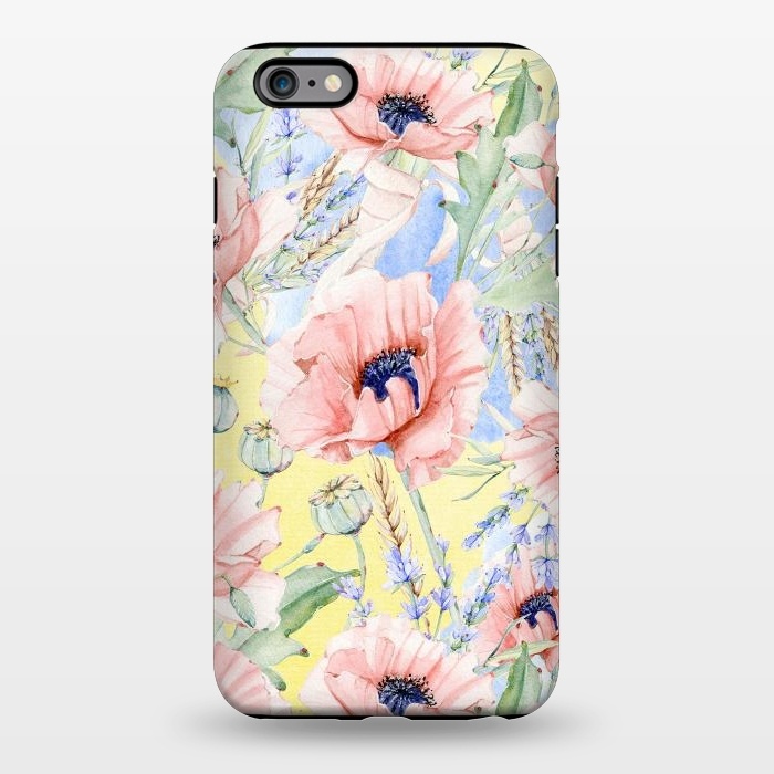 iPhone 6/6s plus StrongFit Pastel Summer Poppy Meadow by  Utart