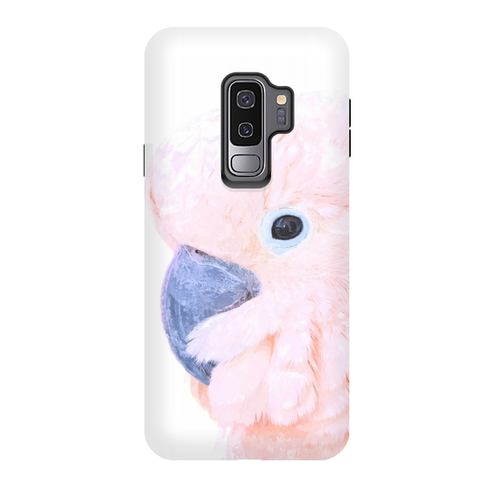 Galaxy S9 plus StrongFit Pink Cockatoo by Alemi