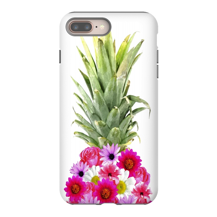 iPhone 7 plus StrongFit Pineapple Flowers by Alemi