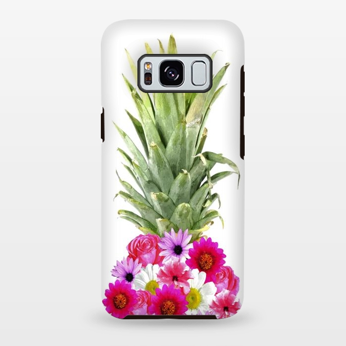 Galaxy S8 plus StrongFit Pineapple Flowers by Alemi